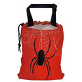 Spiders on Web Car Trash Bag,Hanging Drawstring Car Garbage Bag,Canvas Car Back Seat Organizer with Adjustable Buckle for Men and Women