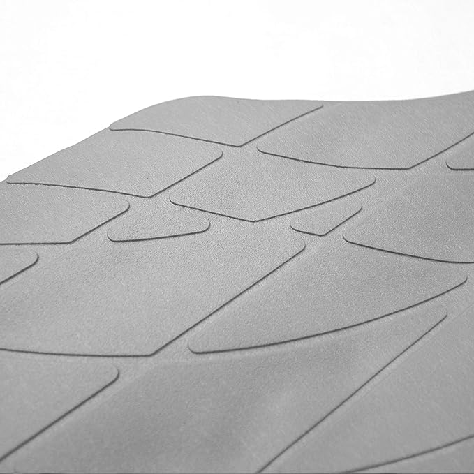 FH Group 4 Piece Liners Trimmable Climaproof™ Vinyl Car Floor Mats- Full Set with Premium Trimmable Vinyl Cargo Liner- Universal Fit for Cars Trucks and SUVs (Gray)