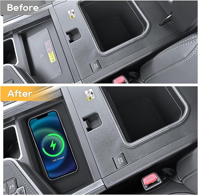 GX 550 Silicone Pad Center Console Wireless Charging Pad Mat for 2024 2025 GX 550 Non-Slip Pad GX550 Liner 2024 2025 GX 550 Accessories GX 550 Center Console Liner[Not for Cool Box Model]