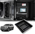 Sinminou Center Console Organizer Compatible with 2022-2025 Jeep Wagoneer/L, 2022-2025 Jeep Grand Wagoneer/L Accessories, Armrest Storage Box