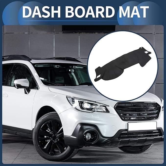 Dash Cover, Center Console Non-Slip Dashboard Carpet Mat for Subaru Outback 2005-2009 Flannel Black,1Pc