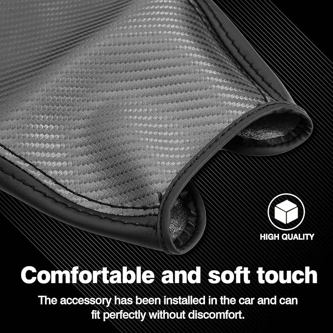 Autorder Center Console Cover for 2016-2020 2021 2022 Honda HR-V HRV Accessories Carbon Fiber Armrest Cover Anti-Scratch Middle Console Pad Leather Armrest Protector