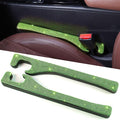 Briwill Green Bling Car Seat Gap Filler, Set of 2 Handmade Crystal Rhinestone Diamond Green Car Gap Filler Fit for Car Truck SUV Lime Green Bling Car Accessories(Grass Green)