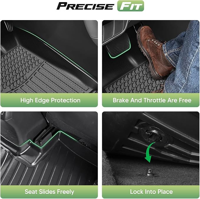 Cartist Floor Mats and Cargo Liner Fit for Nissan Pathfinder 7 Seats 2022-2026 All Weather TPE Floor Mat Pathfinder Accessories Heavy Duty Carpet Protection (Trunk Mat with Backrest Mat+Floor Mats)