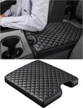 Center Console Cover for Ford F150 F250 F350 F450 F550 2015-2025 with 40/20/40 Jump Seat, PU Leather Middle Console Cover Armrest Seat Box Lid Protective Cover