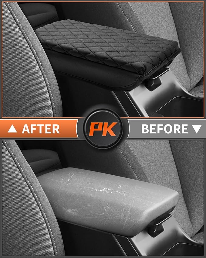Shademax Custom for 2026 2025 Kia K4 Center Console Cover, Armrest Cover for K4 EX/LX/GT-Line/GT-Line Turbo Arm Rest Cushion Pad K4 Accessories 2025 Leather Middle Console Cover Armrest Box Protector