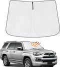 KMF Windshield Sun Shade for Toyota 4Runner 2010-2024 Accessories with 310T Foldable Car Sun Shade,Custom Fit Sunshade for Front Window Sun Visor Protector Interiors Block UV Rays