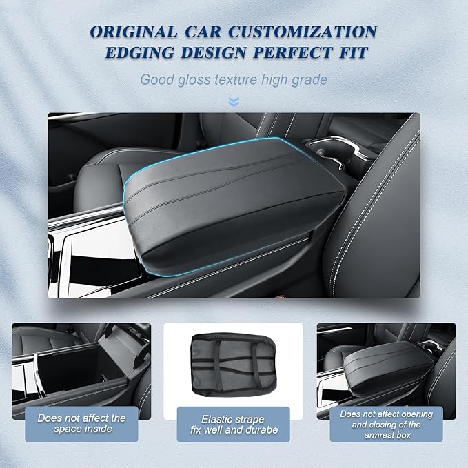BIBIBO 2024 2025 Traverse Center Console Cover for 2024-2026 Chevy Traverse (RS/Z71/LT/LS) Arm Rest Cover 2024 2025 Traverse Accessories 2025 Traverse Console Armrest