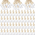 Zubebe 500 Pcs Hanging Car Air Freshener Diffuser Bottles Empty Bulk 8ml Clear Glass Essential Diffuser Oil Pendant Bottle Refillable Automotive Aromatherapy Fragrance Perfume Containers, Cylindrical
