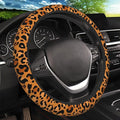 Animal Leopard Print Cheetah Steering Wheel Cover, Non-Slip Breathable Neoprene Steering Wheel Covers, Women Car Accessories Universal 15 Inch Fit Auto, Suvs, Truck