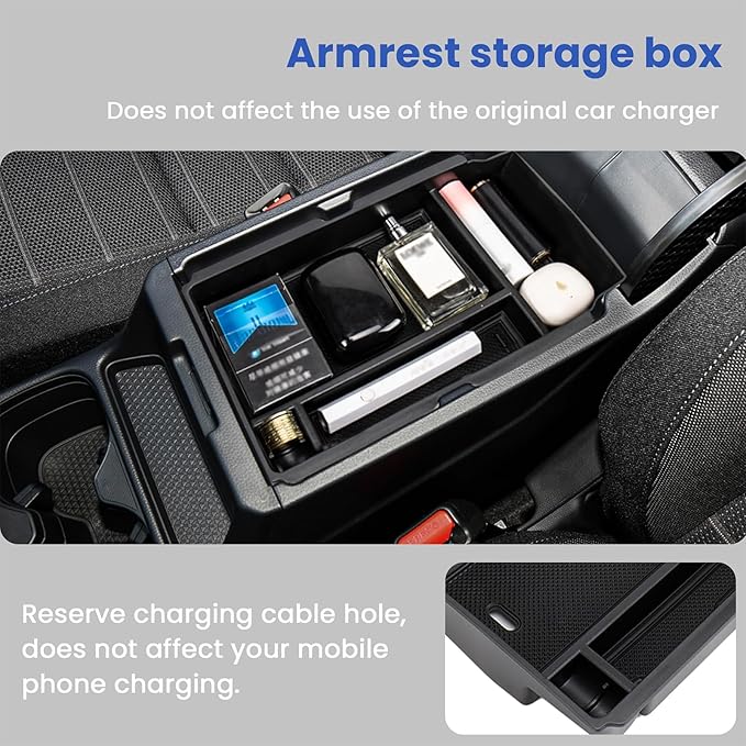 Carwiner 4PCS Center Console Organizer Compatible with 2023 2024 2025 2026 Honda CR-V EX-L/Sport-L Hybrid Accessories, Dash Organizer Tray Holder & Hidden Storage Box for Honda CRV with Coin