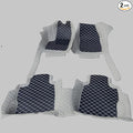 Custom Making Car Floor Mats Compatible with Audi BMW Mercedes-Benz Toyota Lexus Honda Infiniti Nissan Hyundai Kia All Models 2005-2026 (Light Gray and Black White)