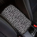 Mintutlipy Black Leopard Car Center Console Cover Car Decoration Accessories for Women Sweat Proof Wear Proof Car Armrest Protector