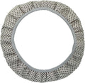 X AUTOHAUX Steering Wheel Cover Universal Elastic Stretch Antislip Breathable Microfiber Ice Silk Interior Trim Wheel Protector for Car Truck SUV Gray