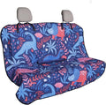 LoyaGour Back Seat Cover for Car Trucks Van SUV,Waterproof Rear Bench Towel Seat Covers for Dogs and Kids,Automotive Backseat Protector (Dinosaur)