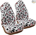 LoyaGour Car Seat Cover Protector Front Seats,for Gym Workout,Running,Swimming,Beach and Hiking,Waterproof Sweat Towel Bucket Seat Covers for Cars SUV Trucks (Leopard Print, 2Pcs)