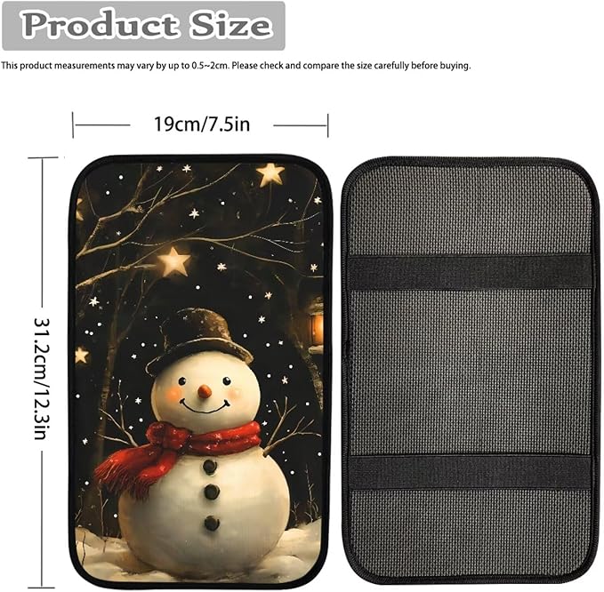 Biyejit Car Center Console Armrest Cushion Cover Pad Car Interior Decor Accessories Universal Fit for Sedan, Truck, SUV