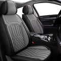 TTX Car Seat Covers 2 Front Seats Fit for Acura ZDX 2006-2022 Breathable Leather Seat Protector with Airbag Compatible Automotive Seat Cushions Cover with Beautiful Patterns (Grey)