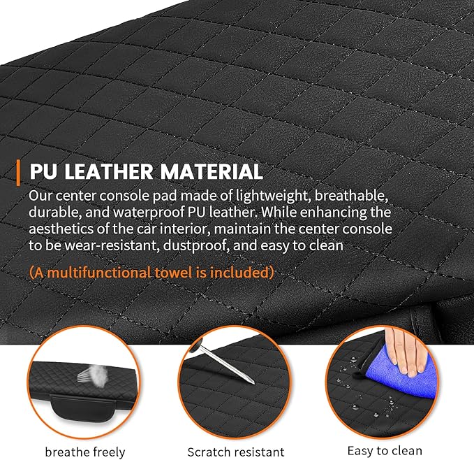 Custom for Center Console Cover 2025 2026 Toyota Camry Armrest Cover Accessories PU Leather Armrest Seat Box Cover Protector with Pockets Storage Bag