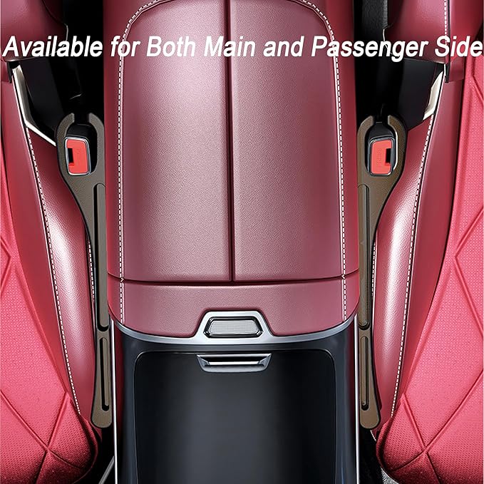 2PCS Car Seat Gap Filler，Gap Stopper Fill Gap Between Seat and Console，Built-in Recessed Storage Organizer，Universal for Most Cars Trucks SUVs to Stop Things from Dropping（Brown）