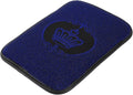 Car Armrest Cushion Pad Non-slip 12.20"x8.66" Suede Blue,Black Center Console Lid