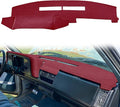 Yiz Dash Cover Mat for Chevy Chevrolet Silverado/GMC Sierra C1500 C2500 C3500 K1500 K2500 K3500 Pickup Truck 1988-1994, 1992-94 GMC Yukon/Chevy Blazer Suburban Dashboard Pad Carpet (88-94 Maroon) Y25