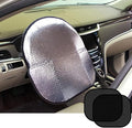 Big Ant Steering Wheel Cover Sun Shade + Bonus Side Window Sunshade-Heat Reflector Fit Most Jumbo/Standard Car-Sliver (20.1"X 17.3")