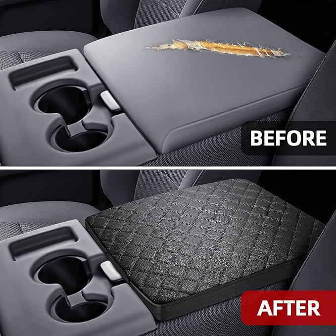 Center Console Cover Fit for 2011-2016 Ford F250 F350 F450 Super Duty 2011-2014 F150 with Jump Seat Console, Armrest Cover Console Cover, Customized Accessories (Only Jump Seat)