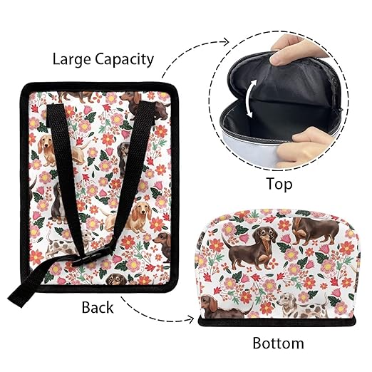 Cute Puppy Car Trash Can Leak Proof Multipurpose Trash Bin for Car Easy Installation Cars Garbage Cans Fashion Auto Interior Fit for Automotive Truck SUV
