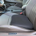 2 in 1 Wedge Car Seat Cushion or Lumbar Support - 3.2 inches Soft Memory Foam Cushion for Car Seat Driver for Comfort - Driving Cushion for Butt and Back Sciatica Pain Relief, Black