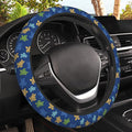 Colorful Turtles Steering Wheel Cover, Elastic Non-Slip Steering Wheel Protector,Auto Interior Decor for Women Girls,Universal 15" Fit for Sedans,Trucks