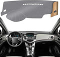 KEYOOG Dashboard Cover Dash Mat Fit for Chevy Cruze 2015-2011 (for Left Hand Drive), Car Dash Board Mat Anti-Glare Carpet,Non-Slip Pad Sunshield Protector (Grey)