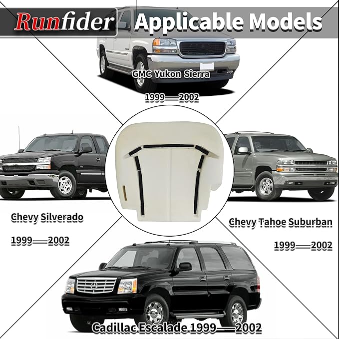 Driver Front Bottom Seat Foam Pad Cushion accessories replacement fit for Chevy Silverado Tahoe Suburban Avalanche Yukon GMC Sierra seat covers 1999 2000 2001 2002