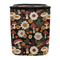 Aesthetic Mushroom Car Trash Can Bin Hanging Car Garbage Bag with Lid Daisy Trash Bin Auto Interior Accessories Universal Fit SUV Van Truck Sedan
