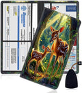 Yuxcfhjfe Car Document Holder with Magnetic Shut, Car Registration and Insurance Card Holder, Vehicle Glove Box Organizer Documents, Driver License, Auto Paperwork Organizer Wallet, Cute Deer Pattern
