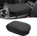 KBH Center Console Armrest Cover for Nissan Titan 2016-2024, Vinyl Leather Car Middle Console Lid Protector Arm Rest Cushion, Anti-Scratch, Black (ONLY for Bucket Seat Console)