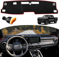 Dash Cover for Chevy Chevrolet Colorado/GMC Canyon 2023-2025 2026 Dashboard Cover Mat Non-Slip Center Console Protector Mat Sunshade (Red Trim)