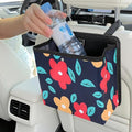Accmor Car Trash Can with Pocket, Collapsible Vehicle Garbage Bin with 60 Pcs Trash Bags, Automotive Dustbin Seatback Hanging Litter Waste Basket Storage Container Organizer for SUV Vans Truck Sedan