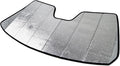 Custom Fit Car Sun Shade Windshield | Sun Visor | Car Window Shades | Fold Up Front Sunshade Visor | Compatible with Audi A6 S6 2012-2018 | CFS-012-S | Silver & Grey 1-pc Set
