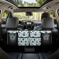 Sea Turtle Flowers Car Trunk Organizer, Hanging Capacity Storage Bag Car Back Seat Storage Bag Auto Interior Accessories for SUVs MPV Sedans Trucks Jeeps