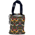 NHNXHWIA Victorian Birds Car Garbage Bag,Berries and Flowers Waterproof Small Car Trash Bag Hanging Back of Seat,Drawstring Hanging Car Trash Bag with Adjustable Buckle for Car Accessories