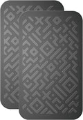 Car Dashboard Non Slip Mat, Brlvget Anti Slip Gel Pad, Multifunctional Fixate Anti Slide Sticky Dash Pad for Radar Detector, Cell Phone, Keys, Glass, Mirrors, GPS, Coins 5.3 x 3.2 inch (2 Pack)
