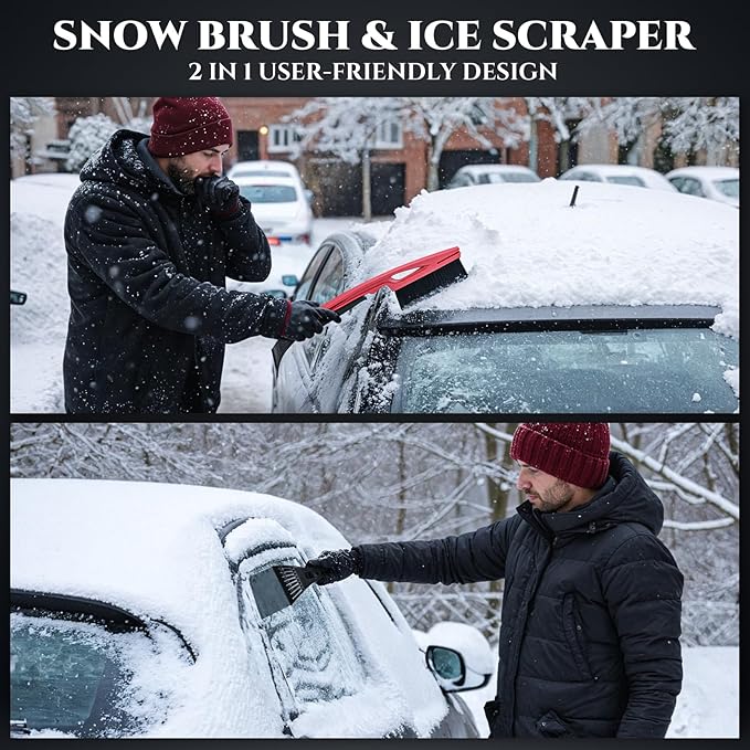 Roadside Emergency Car Kit for Vehicles, Car First Aid Kit Emergency Kit with Jumper Cables, Snow Shovel, Tow Strap, Car Safety Kits, Road Trip Assistance for Men, Women, New Driver Gifts