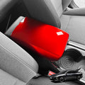 ABS Car Central Console Armrest Cover Armrest Cushion Cover Center Console Box Pad Compatible with Kia K4 2025-2026 Accessories (Glossy Red Style)