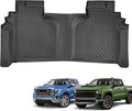 CAT® JustFit™ 3D Custom Fit Bench Floor Mat for 2019-2026 Chevrolet Silverado 1500/GMC Sierra 1500 & 2020-2026 Chevy Silverado/GMC Sierra 2500HD/3500HD Crew Cab Rear Floor Liner Laser Measured