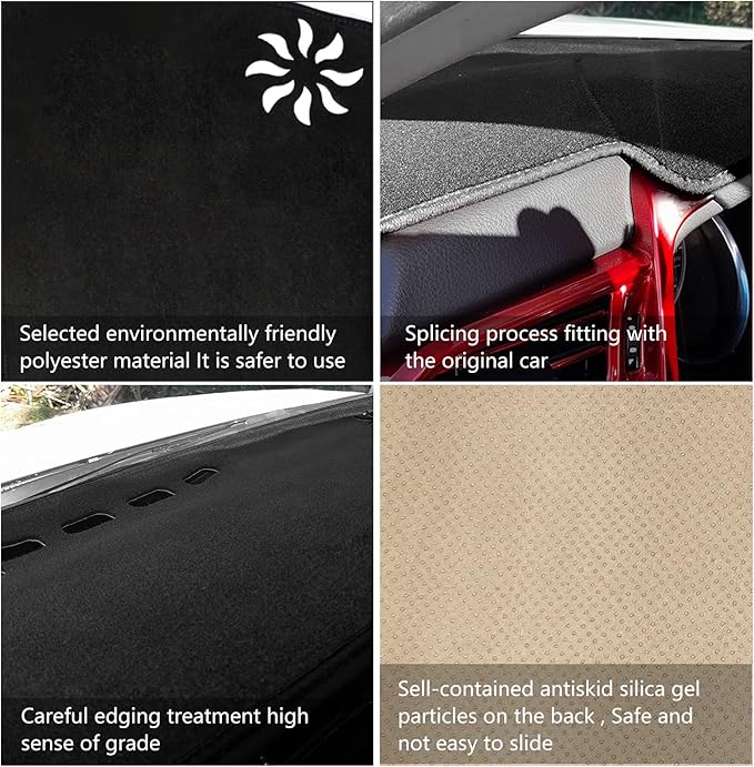 Dash Cover Mat Custom Interior Center Console Compatible with Toyota Camry 2007 2008 2009 2010 2011 Dashboard Cover Pad Carpet Protector