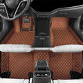 Luxury car Floor mats are for 99% of Vehicle Models,All Weather car Floor mats Provide Comprehensive Protection for Vehicles,Floor mats for car Personalized Customization! (Light Brown Rice)