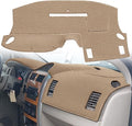 Dash Cover Mat Custom Fit for Chrysler Aspen with Light Sensor w/o Speaker Dashboard Pad Cap Carpet Protector K336 (Beige)