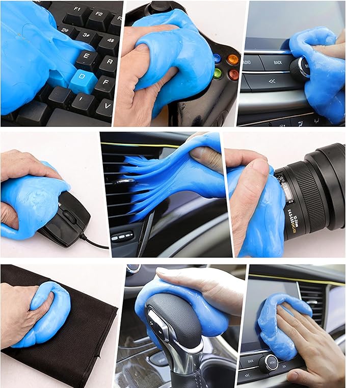 Car Cleaning Gel Multi-Purpose Cleaning Gel, 160g, Car Interior Detailing Putty, Keyboard Dust Cleaner