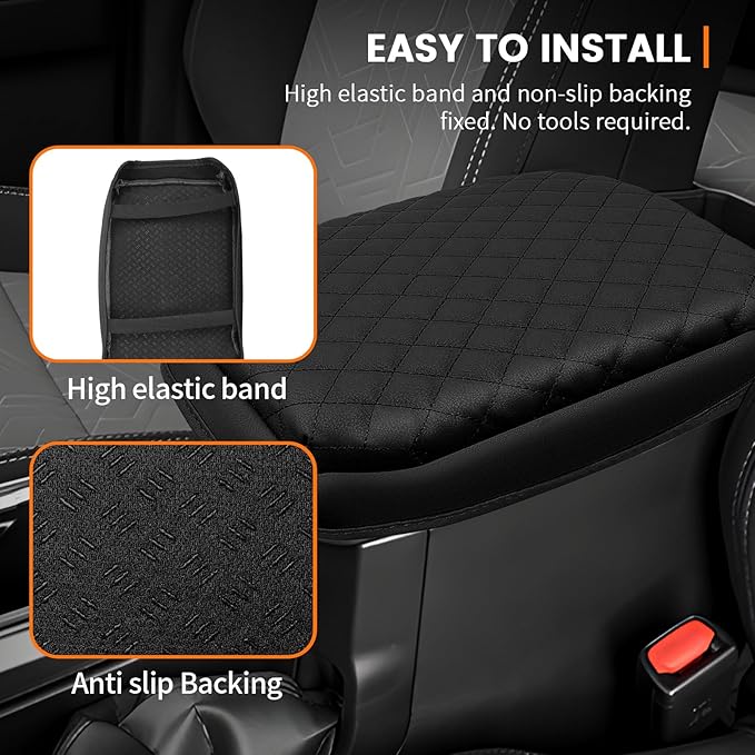 Custom Fit for Center Console Cover Toyota Tacoma 2016-2023 Armrest Cover Center Console Pad Interior Accessories Car Armrest Seat Box Cover Protector